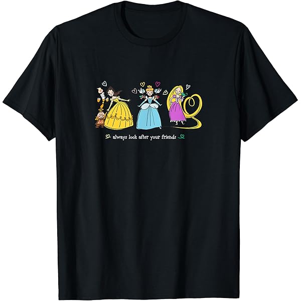 ディズニー　プリンセス　tシャツ Amazon | ディズニープリンセスグループ写真 Tシャツ | Tシャツ
